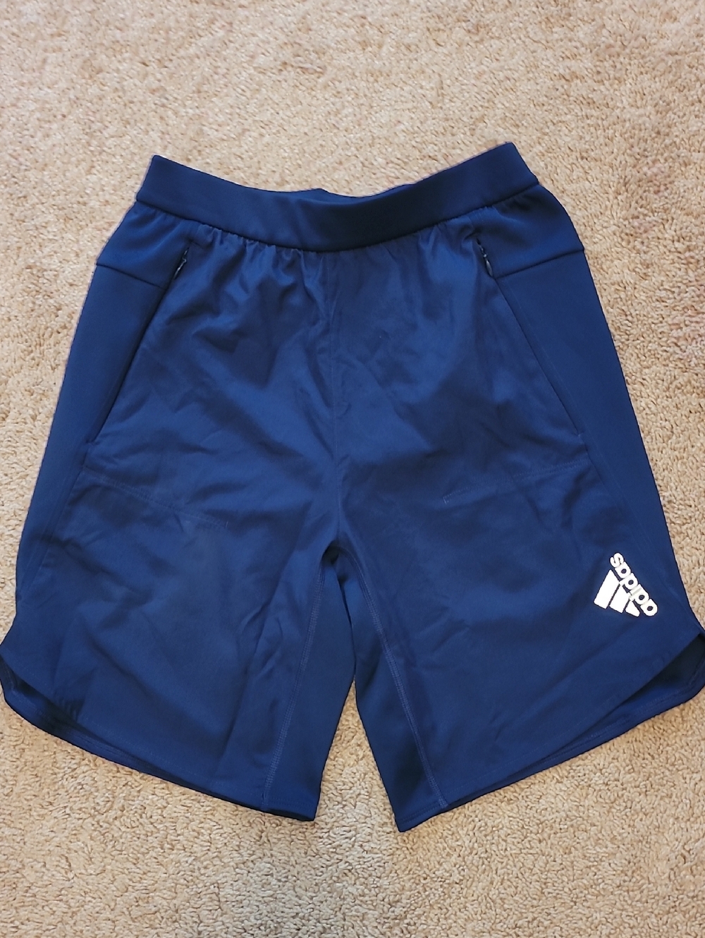 Adidas Men's Dark Blue Aeroready Athletic Shorts with Logo 9" Size XS NWT